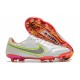 Crampon Nike Tiempo Legend 9 Elite FG Blanc Noir Carmin Rose Explosion