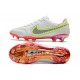 Crampon Nike Tiempo Legend 9 Elite FG Blanc Noir Carmin Rose Explosion