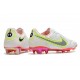 Crampon Nike Tiempo Legend 9 Elite FG Blanc Noir Carmin Rose Explosion