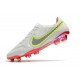 Crampon Nike Tiempo Legend 9 Elite FG Blanc Noir Carmin Rose Explosion