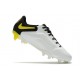 Crampon Nike Tiempo Legend 9 Elite FG Blanc Gris Foncé Noir Jaune Strike