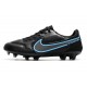 Crampon Nike Tiempo Legend 9 Elite FG Noir Gris Acier