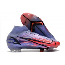 Nike Neuf Mercurial Superfly VIII Elite FG Mbappé Chardon Clair Argent Métallique