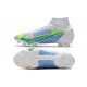 Nike Neuf Mercurial Superfly VIII Elite FG Blanc Bleu