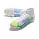 Nike Neuf Mercurial Superfly VIII Elite FG Blanc Bleu