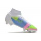 Nike Neuf Mercurial Superfly VIII Elite FG Blanc Bleu