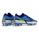 Nike Phantom GT II Elite FG Sapphire Volt Gris Brouillard Bleu