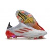 adidas X Speedflow+ FG Nouvelle Blanc Acier Métallique Rouge Solaire