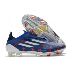 adidas X Speedflow+ FG Nouvelle Bleu Blanc Rouge Vif