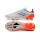 adidas X Speedflow.1 FG Chaussure Blanc Acier Métallique Rouge Solaire