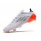 adidas X Speedflow.1 FG Chaussure Blanc Acier Métallique Rouge Solaire