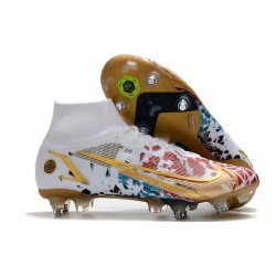 Nike Mercurial Superfly 8 Elite SG-Pro AC Blanc Rouge Or