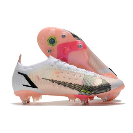 Nike Mercurial Vapor 14 Elite SG Pro Blanc Noir Carmin Rose