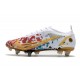 Nike Mercurial Vapor 14 Elite SG Pro Blanc Rouge Or