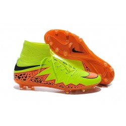 Nike HyperVenom Phantom II FG Football Crampons Jaune Noir Orange