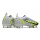 Nike Mercurial Vapor 14 Elite SG Pro Silver Safari - Blanc Noir Argenté Jaune Fluo