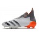 adidas Predator Freak + FG Blanc Acier Métallique Rouge Solaire