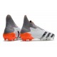 adidas Predator Freak + FG Blanc Acier Métallique Rouge Solaire