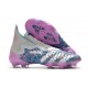 Crampons adidas Predator Freak + FG Argent Bleu Rose