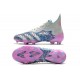 Crampons adidas Predator Freak + FG Argent Bleu Rose