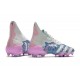 Crampons adidas Predator Freak + FG Argent Bleu Rose