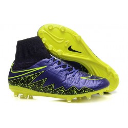 2015 Bottes Nike HyperVenom Phantom II FG Football Violet Noir Jaune