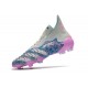 Crampons adidas Predator Freak + FG Argent Bleu Rose