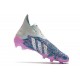 Crampons adidas Predator Freak + FG Argent Bleu Rose