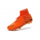 2015 Bottes Nike HyperVenom Phantom II FG Football Orange Noir