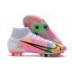 Nike Mercurial Superfly 8 Elite AG Blanc Noir Carmin Rose