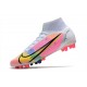 Nike Mercurial Superfly 8 Elite AG Blanc Noir Carmin Rose