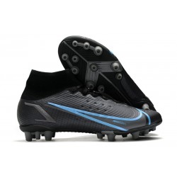 Nike Mercurial Superfly 8 Elite AG Noir Gris Acier