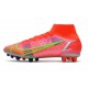 Nike Mercurial Superfly 8 Elite AG Rubis Argent Metallique