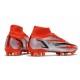 Nike Mercurial Superfly 8 Elite AG Rouge Piment Noir Fantôme Orange