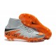 2015 Bottes Nike HyperVenom Phantom II FG Football Loup Gris Orange Noir