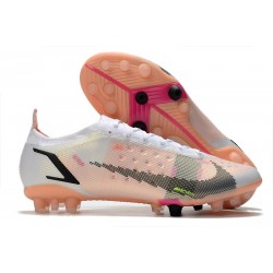 Nike Mercurial Vapor 14 Elite AG Blanc Noir Carmin Rose