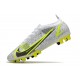 Nike Mercurial Vapor 14 Elite AG Silver Safari - Blanc Noir Argenté Jaune Fluo