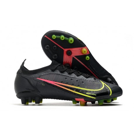 Nike Mercurial Vapor 14 Elite AG Black x Prism - Noir Jaune Rouge