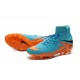 Nike HyperVenom Phantom II FG Football Crampons Bleu Noir Orange