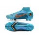 Nike Mercurial Superfly VIII Elite FG Bleu Chlorine Orange Laser Marina