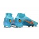 Nike Mercurial Superfly VIII Elite FG Bleu Chlorine Orange Laser Marina