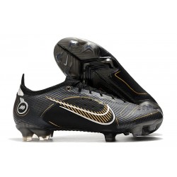 Nike Mercurial Vapor 14 Elite FG Noir Or Métallique Argent Métallique