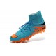 Nike HyperVenom Phantom II FG Football Crampons Bleu Noir Orange