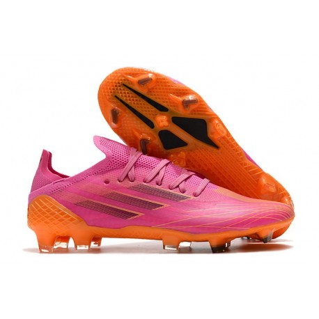 adidas X Speedflow.1 FG Chaussures Rose Orange