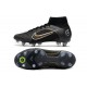 Nike Mercurial Superfly 8 Elite SG-Pro AC Noir Or Métallique Argent