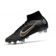 Nike Mercurial Superfly 8 Elite SG-Pro AC Noir Or Métallique Argent