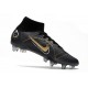 Nike Mercurial Superfly 8 Elite SG-Pro AC Noir Or Métallique Argent