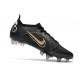 Nike Mercurial Vapor 14 Elite SG Pro Noir Or Métallique Argent