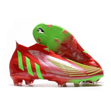 Chaussure adidas Predator Edge+ FG Rouge Vert