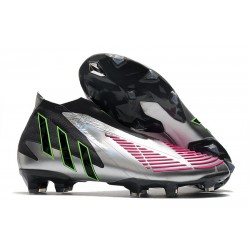 Chaussure adidas Predator Edge+ FG Argent Noir Rose